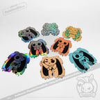 Plushie Dreadfuls Holographic Mood Stickers sticker