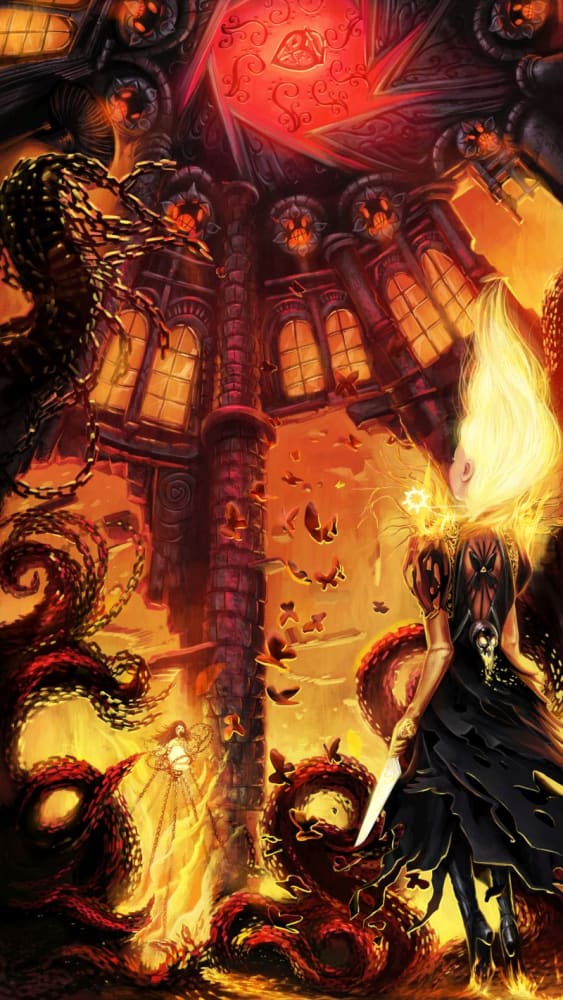 Inferno Battle (Art Print) - Mysterious