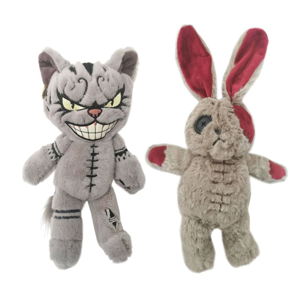 Kitten and Rabbit Plush Combo Mysterious