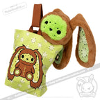 Plushie Dreadfuls -  Kiwi Rabbit - Plush Stuffed Animal - Mysterious