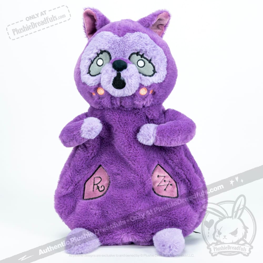 Plushie Dreadfuls -  Klepto Raccoon Plush Backpack - Mysterious