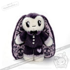 Masking Rabbit Goth Edition - Plush Rabbit Stuffed Animal - plush