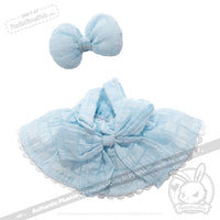 Load image into Gallery viewer, Mini Plush Outfit - Baby Blue Pinafore Dress accessory
