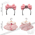 Mini Plush Outfit Big Pink Bow Outfit accessory