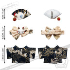 Mini Plush Outfit -Black Kimono accessory