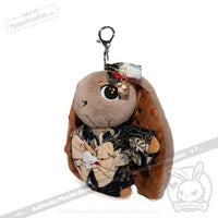 Load image into Gallery viewer, Mini Plush Outfit -Black Kimono accessory
