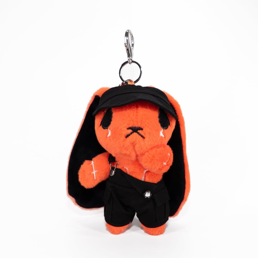 Mini Plush Outfit Black off the Shoulder Overalls accessory