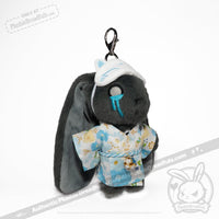 Load image into Gallery viewer, Mini Plush Outfit -Blue Kitty Kimono accessory

