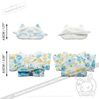 Load image into Gallery viewer, Mini Plush Outfit -Blue Kitty Kimono accessory
