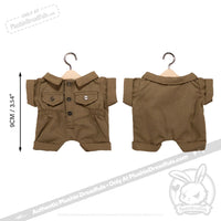 Load image into Gallery viewer, Mini Plush Outfit Brown Onesie accessory
