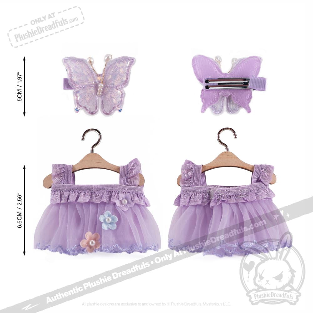 Mini Plush Outfit - Butterfly Dress accessory