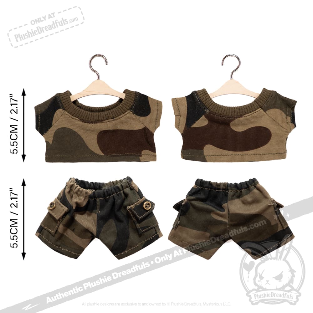 Mini Plush Outfit Camo Outfit accessory