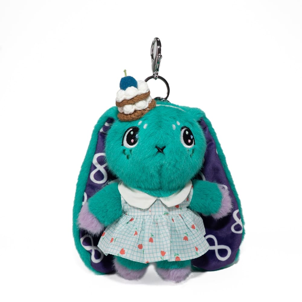 Mini Plush Outfit Cupcake Gingham Teal Dress accessory