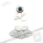 Mini Plush Outfit Cupcake Gingham Teal Dress accessory