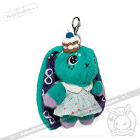 Load image into Gallery viewer, Mini Plush Outfit Cupcake Gingham Teal Dress accessory
