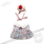 Mini Plush Outfit Cupcake Paisley Dress accessory