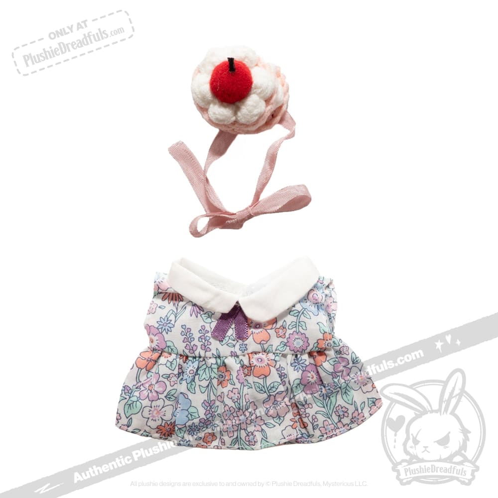 Mini Plush Outfit Cupcake Paisley Dress accessory