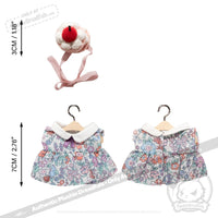 Load image into Gallery viewer, Mini Plush Outfit Cupcake Paisley Dress accessory
