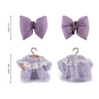 Mini Plush Outfit - Fuzzy Purple Dress accessory