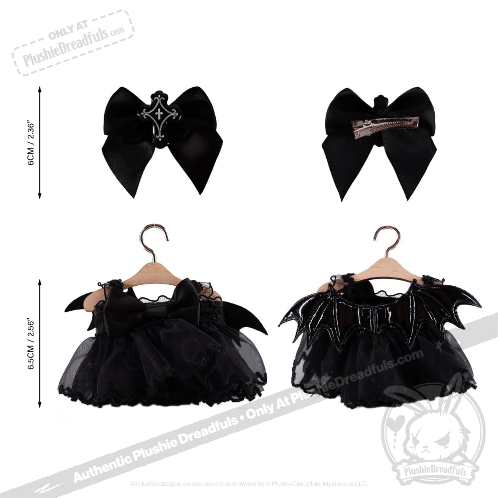 Mini Plush Outfit - Gothic Dress Set accessory