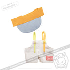 Mini Plush Outfit - Handy Cute Utility Wear White accessory
