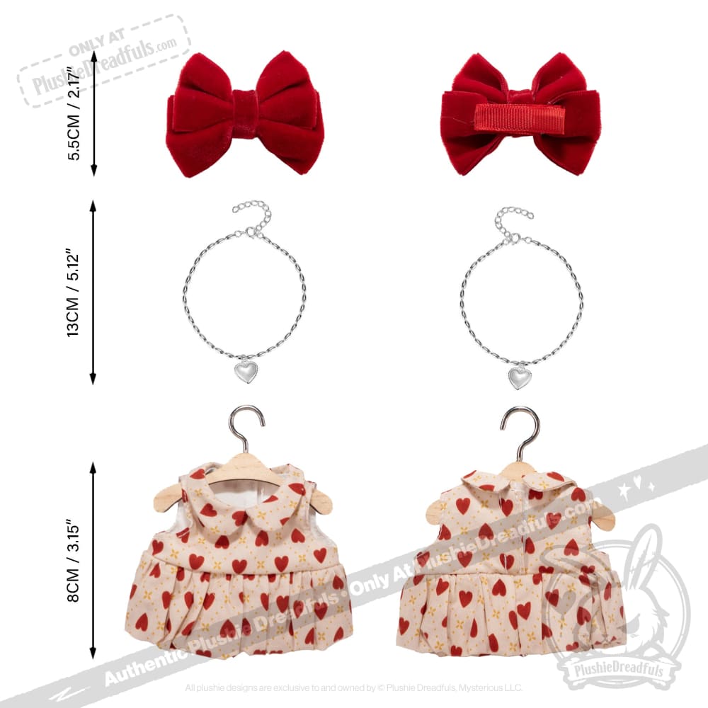 Mini Plush Outfit - Lil Queen of Heart Dress accessory