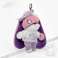 Load image into Gallery viewer, Mini Plush Outfit - Lilac Gingham Pants Ensemble accessory
