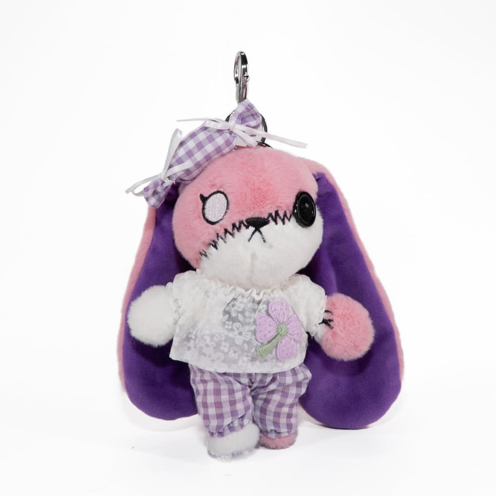 Mini Plush Outfit - Lilac Gingham Pants Ensemble accessory