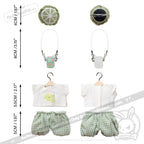 Mini Plush Outfit - Lime Gingham Outfit accessory