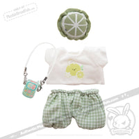 Load image into Gallery viewer, Mini Plush Outfit - Lime Gingham Outfit accessory
