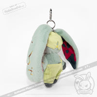 Load image into Gallery viewer, Mini Plush Outfit Lime off the Shoulder Overalls accessory
