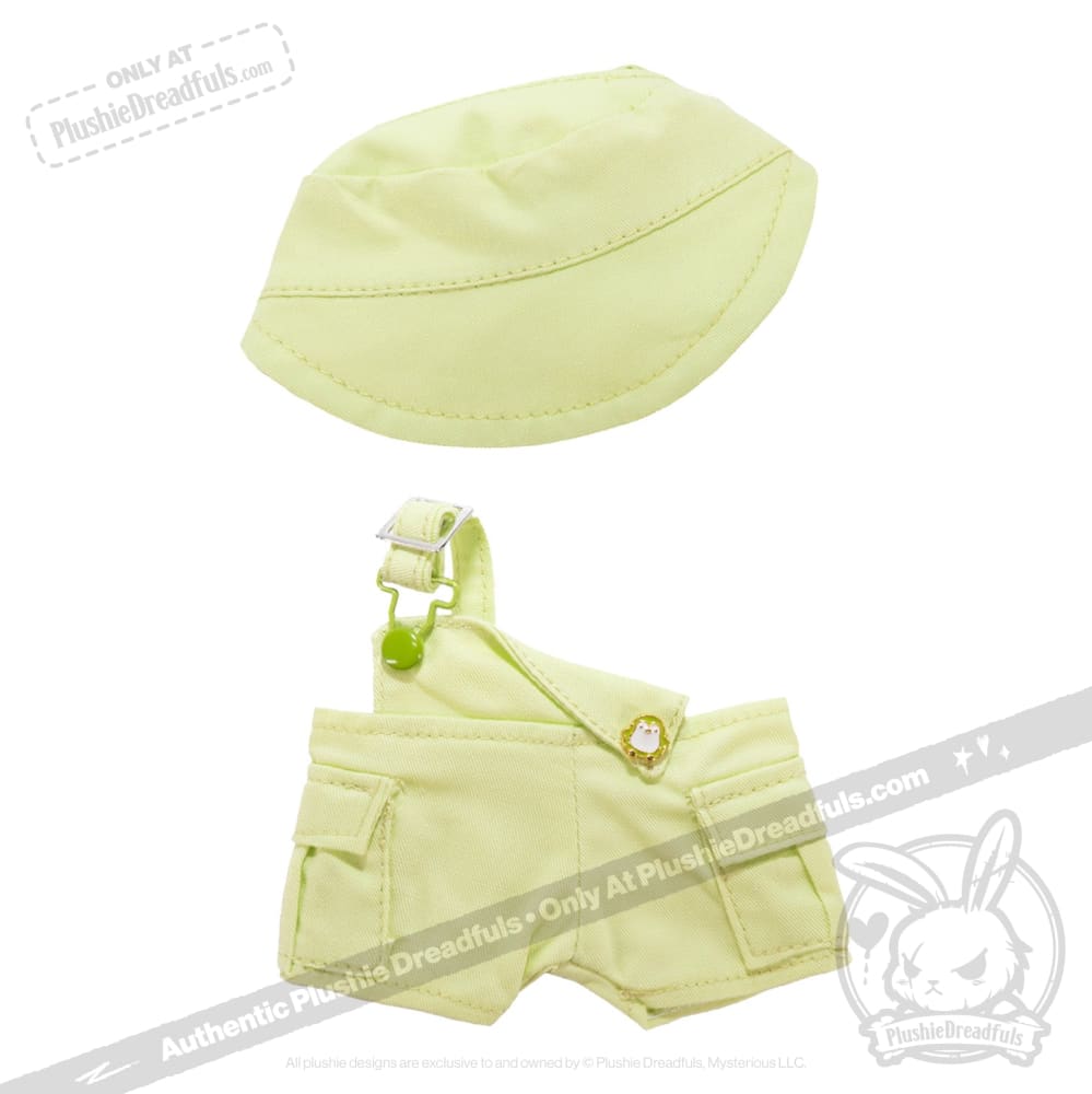 Mini Plush Outfit Lime off the Shoulder Overalls accessory