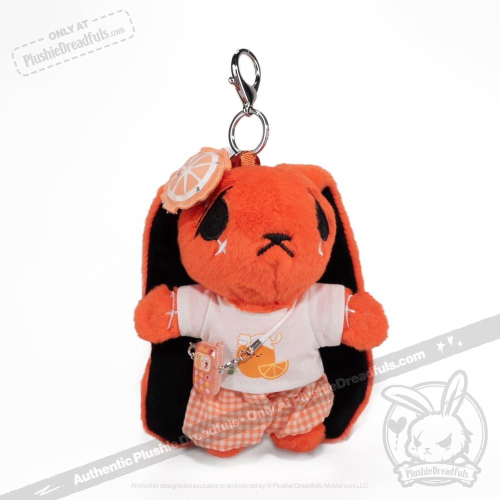 Mini Plush Outfit - Orange Gingham Outfit accessory