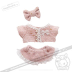 Mini Plush Outfit - Pastel Tweed Ensemble accessory