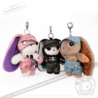 Load image into Gallery viewer, Mini Plush Outfit Pink Camo off the Shoulder Overalls accessory
