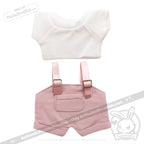 Mini Plush Outfit - Pink Farmeralls accessory
