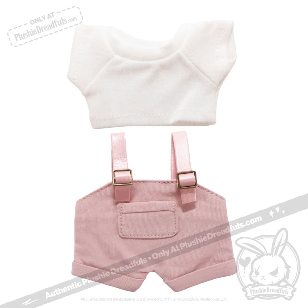 Mini Plush Outfit - Pink Farmeralls accessory