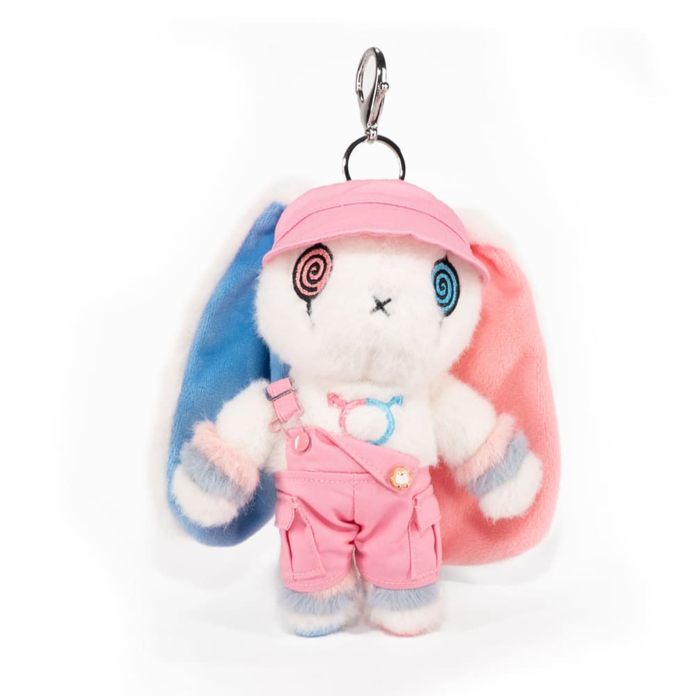 Mini Plush Outfit Pink off the Shoulder Overalls accessory