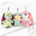 Mini Plush Outfit Pink off the Shoulder Overalls accessory