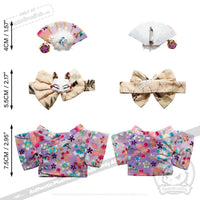 Load image into Gallery viewer, Mini Plush Outfit - Purple Kimono accessory
