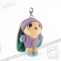 Load image into Gallery viewer, Mini Plush Outfit - Purple Sweater and Beanie accessory
