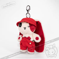 Load image into Gallery viewer, Mini Plush Outfit Red off the Shoulder Overalls (Copy) accessory
