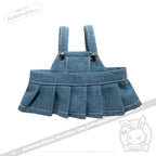 Mini Plush Outfit - Overall Skirt Denim accessory