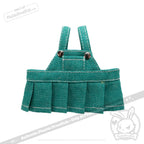 Mini Plush Outfit - Overall Skirt Forest Green accessory