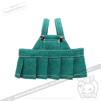 Load image into Gallery viewer, Mini Plush Outfit - Overall Skirt Forest Green accessory
