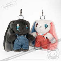 Load image into Gallery viewer, Mini Plush Outfit - Sherbet Overalls accessory

