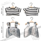 Mini Plush Outfit Silver and Stripes Outfit accessory