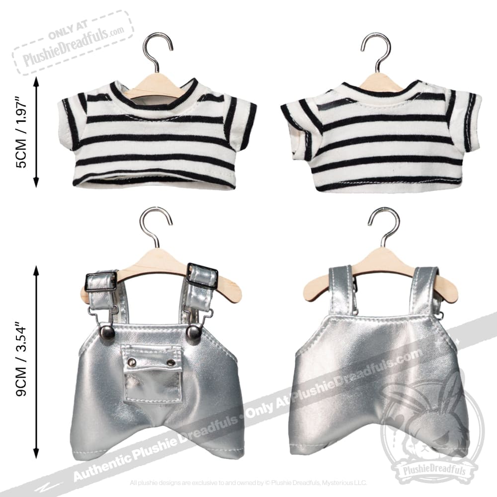 Mini Plush Outfit Silver and Stripes Outfit accessory