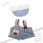 Mini Plush Outfit - Sling Striped Overalls accessory