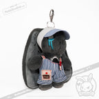 Mini Plush Outfit - Sling Striped Overalls accessory
